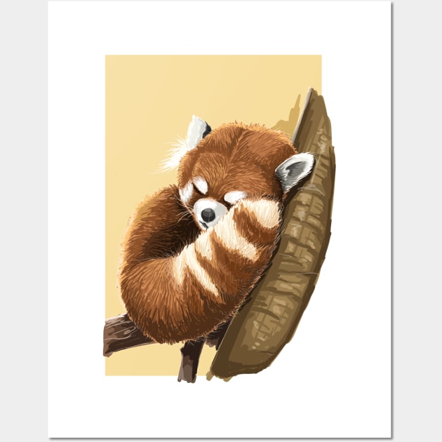 Red Panda Wall Art by Dilectum